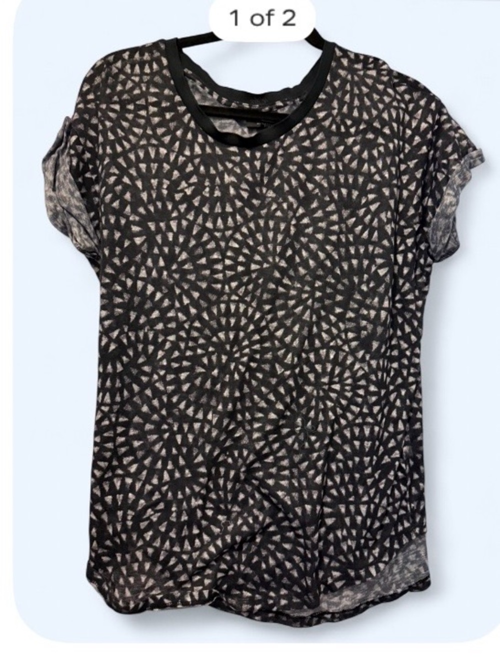 Target Black & Gray Geometric Short Sleeve Tee